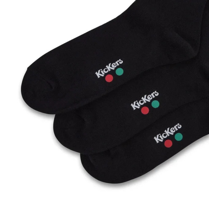 3-pack vardagsstrumpor för vuxna, unisex, svarta 3-pack vardagsstrumpor för vuxna, unisex, svarta