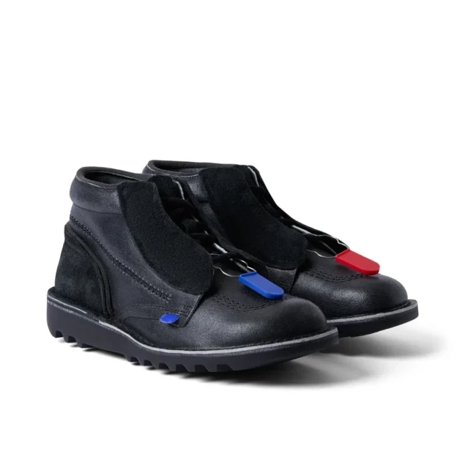 ACW* Kick Hi läderkängor för vuxna, unisex, svarta