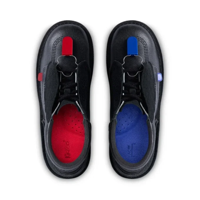 ACW* Kick Hi läderkängor för vuxna, unisex, svarta