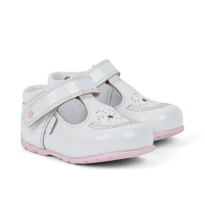 Babies Kick T Galactic Lackläder Vit/Rosa