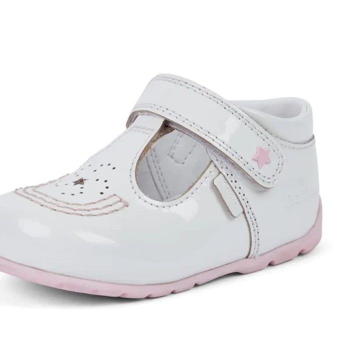 Babies Kick T Galactic Lackläder Vit/Rosa
