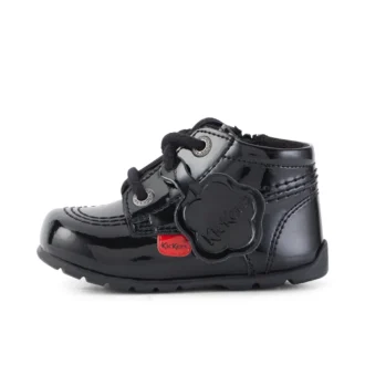 Baby Kick Hi B Zip Lackläder Svart