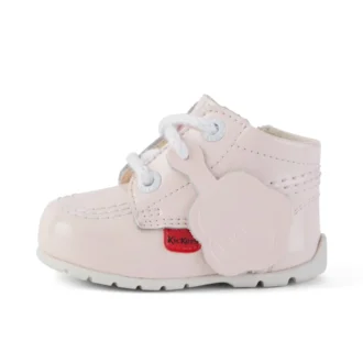 Baby Kick Hi Lackläder Ljusrosa