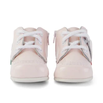 Baby Kick Hi Lackläder Ljusrosa