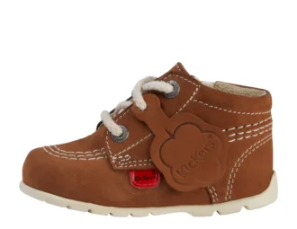 Baby Kick Hi läder beige
