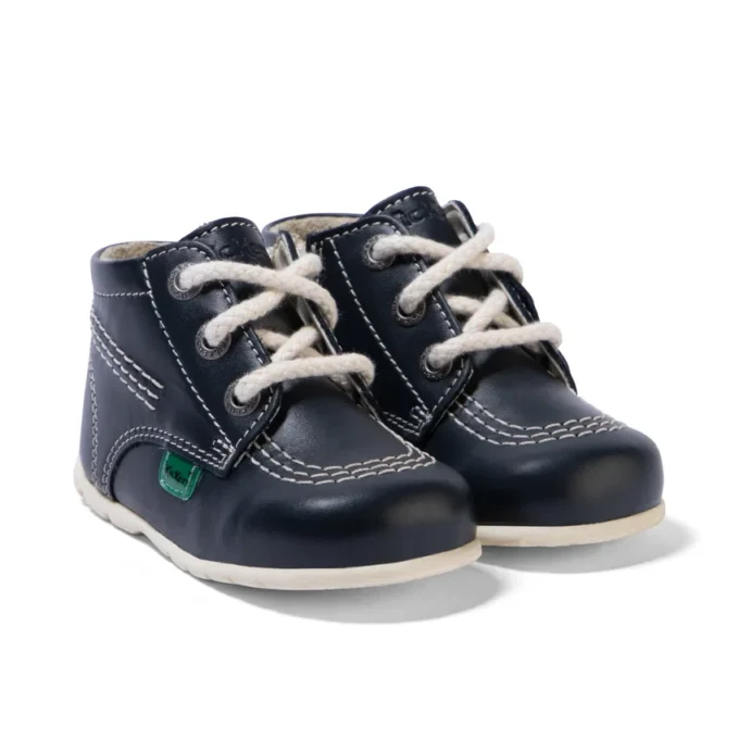 Baby Kick Hi Läder Marinblå