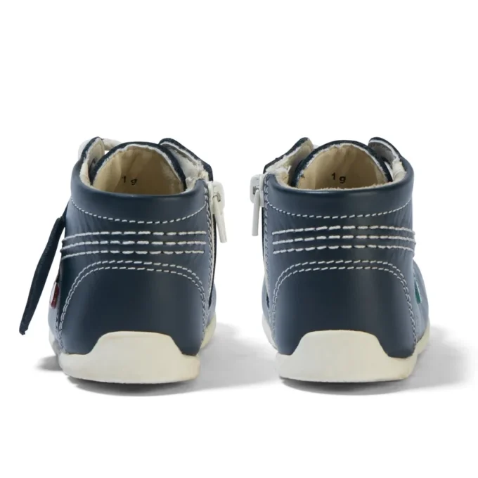 Baby Kick Hi Läder Marinblå