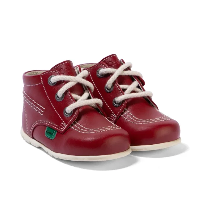 Baby Kick Hi Läder Röd Baby Kick Hi Läder Röd