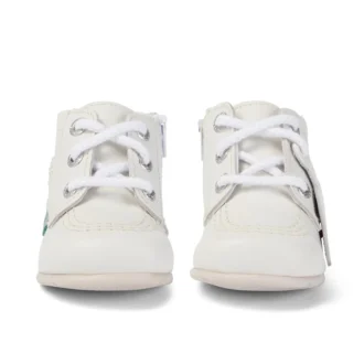 Baby Kick Hi läder vit