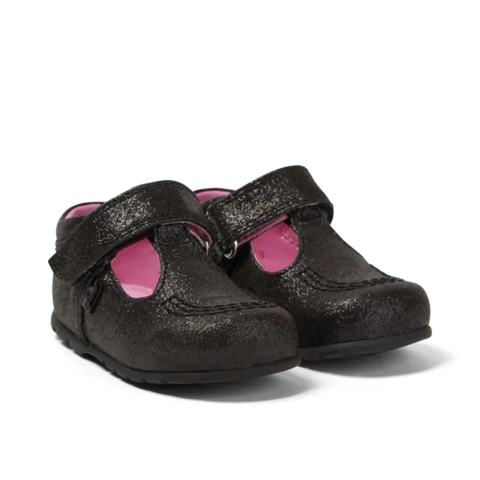 Baby Kick T Glitter Textile Black Baby Kick T Glitter Textile Black