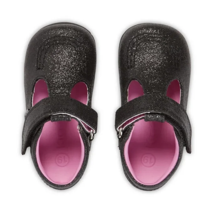 Baby Kick T Glitter Textile Black Baby Kick T Glitter Textile Black