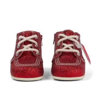 Baby Unisex Kick Hi Glitter Boots Red