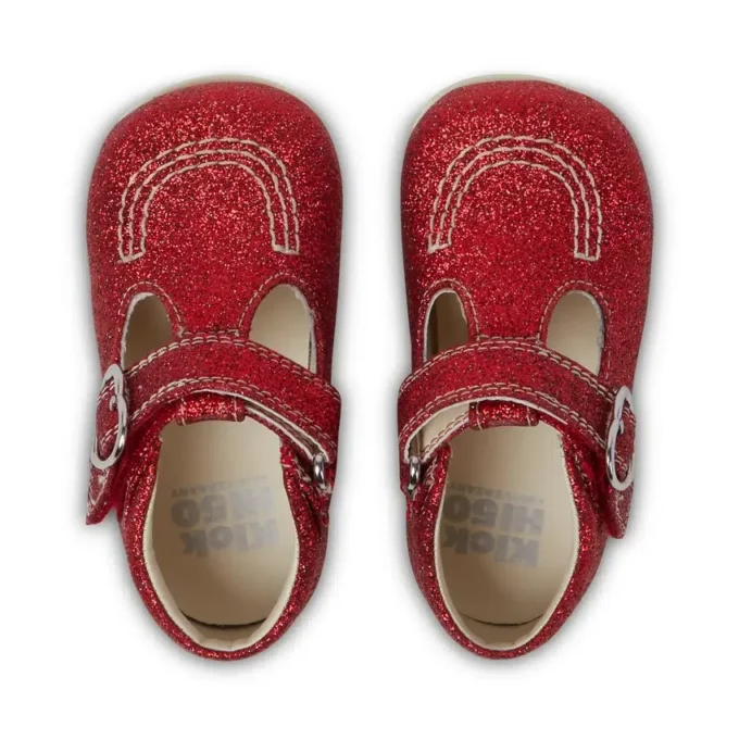 Baby Unisex Kick T Glitter Skor Red Baby Unisex Kick T Glitter Skor Red