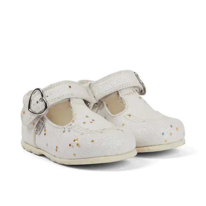 Baby Unisex Kick T Glitter Skor White Baby Unisex Kick T Glitter Skor White