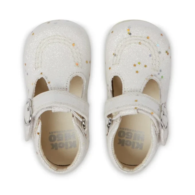 Baby Unisex Kick T Glitter Skor White Baby Unisex Kick T Glitter Skor White