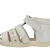 Baby Wriggle Flower Sandals Leather White Baby Wriggle Flower Sandals Leather White