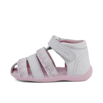 Baby Wriggle Wave Sandals Leather White Baby Wriggle Wave Sandals Leather White