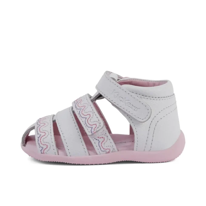 Baby Wriggle Wave Sandals Leather White Baby Wriggle Wave Sandals Leather White