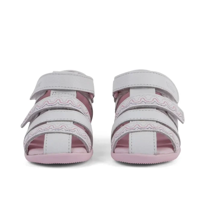 Baby Wriggle Wave Sandals Leather White Baby Wriggle Wave Sandals Leather White