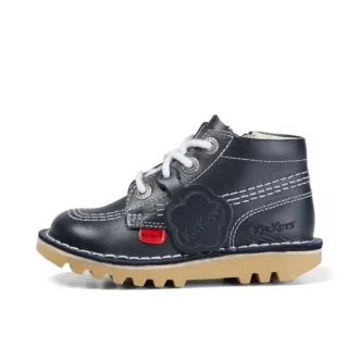 Infant Unisex Kick Hi Zip Läder Marinblå