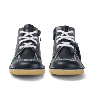 Infant Unisex Kick Hi Zip Läder Marinblå
