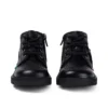 Infant Unisex Kick Hi Zip Läder Svart