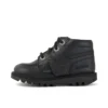 Infant Unisex Kick Hi Zip läderalternativ svart