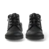 Infant Unisex Kick Hi Zip läderalternativ svart