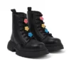 Junior Girls Kenzi Boot Charm Leather Black