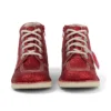 Junior Unisex Kick Hi Glitter Skor Red Junior Unisex Kick Hi Glitter Skor Red