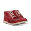 Junior Unisex Kick Hi Glitter Skor Red Junior Unisex Kick Hi Glitter Skor Red