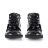 Junior Unisex Kick Hi Zip Lackläder Svart Junior Unisex Kick Hi Zip Lackläder Svart