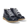 Junior Unisex Kick Hi Zip Läder Marinblå Junior Unisex Kick Hi Zip Läder Marinblå