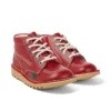 Junior Unisex Kick Hi Zip Läder Röd Junior Unisex Kick Hi Zip Läder Röd