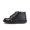 Junior Unisex Kick Hi Zip Läder Svart Junior Unisex Kick Hi Zip Läder Svart