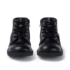 Junior Unisex Kick Hi Zip Läder Svart Junior Unisex Kick Hi Zip Läder Svart