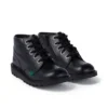 Junior Unisex Kick Hi Zip Läder Svart Junior Unisex Kick Hi Zip Läder Svart