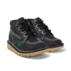 Junior Unisex Kick Hi Zip Läder Svart/Vit Junior Unisex Kick Hi Zip Läder Svart/Vit