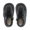 Junior Unisex Kick Hi Zip Läder Svart/Vit Junior Unisex Kick Hi Zip Läder Svart/Vit