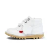 Junior Unisex Kick Hi Zip Läder Vit Junior Unisex Kick Hi Zip Läder Vit
