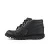 Junior Unisex Kick Hi Zip Läderalternativ Svart Junior Unisex Kick Hi Zip Läderalternativ Svart