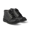Junior Unisex Kick Hi Zip Läderalternativ Svart Junior Unisex Kick Hi Zip Läderalternativ Svart