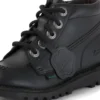 Junior Unisex Kick Hi Zip Läderalternativ Svart Junior Unisex Kick Hi Zip Läderalternativ Svart