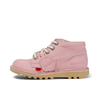 Junior Unisex Kick Hi Zip Nubuck Ljusrosa