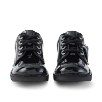Junior Unisex Kick Lo Lackläder Svart