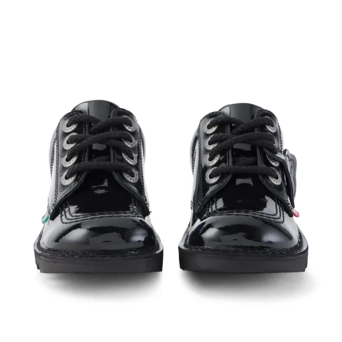 Junior Unisex Kick Lo Lackläder Svart Junior Unisex Kick Lo Lackläder Svart