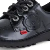 Junior Unisex Kick Lo Lackläder Svart Junior Unisex Kick Lo Lackläder Svart