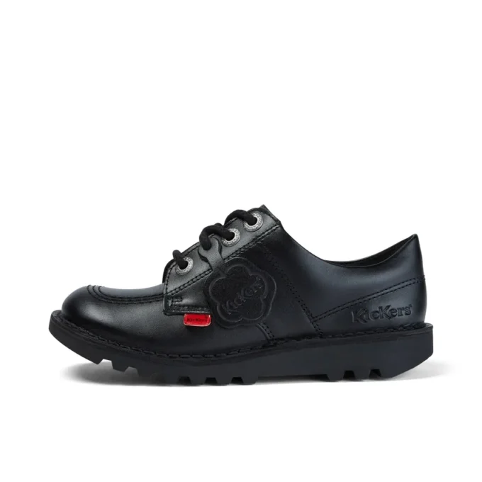 Junior Unisex Kick Lo Läder Svart Junior Unisex Kick Lo Läder Svart