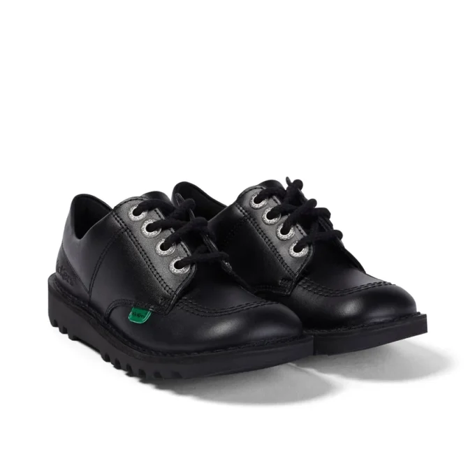 Junior Unisex Kick Lo Läder Svart Junior Unisex Kick Lo Läder Svart