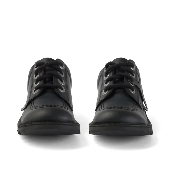 Junior Unisex Kick Lo läderalternativ svart Junior Unisex Kick Lo läderalternativ svart